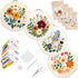 Bonroy 4 Sets Embroidery Kit for Beginners with Instructions,Cross Stitch Kits for Adults with Pattern,Needlepoint Kits for Adult Include Embroide...