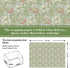 JarThenaAMCS 6 Sheet Vintage Floral Wrapping Paper -Not Roll- Green Flower Gift Wrap Paper Folded Flat DIY Art Craft Paper for Birthday Baby Showe...