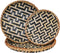 Bamboo Woven Wall Baskets Decor Boho Flat Set 3 Shallow Basket for Organizing Kitchen, for Coffee Table Trays Decorative Plates for Wall Hanging F...