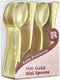 100 Pack Gold Small Spoons - 4 Inch Gold Mini Spoons - Heavy duty Mini Spoons For Dessert, Ice Cream, Tastings, Cocktails, BPA Free Dessert Spoons...