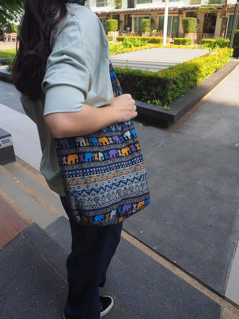 Hippie Boho Crossbody SLING Shoulder Bag Bohemian Gypsy Medium Size Design printed for Men or Women...