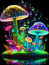 Generic Mushroom Diamond Art Painting Kits for Adults - 5D Round Full Drill Mushroom Diamond Dots Paintings for Beginners,DIY Mushroom Diamonds Ge...