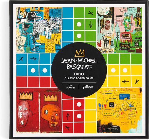 Galison Basquiat Ludo – Jean-Michel Basquiat Art Inspired Classic Ludo Board Game, 2-4 Players...