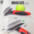 Slicker Brush for Small Dogs and Poodles - Coated Tips Massages Pet Skin - Cat Slicker Brush for Long Haired Cats - Wire Doodle Brush with Extra L...