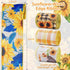 4 Rolls 20 Yards Sunflower Ribbon Wired 2.5 Summer Ribbon Yellow Flower Burlap Ribbon Sunflower Ribbons Trim for Wrapping, Party Decoration, Hair ...
