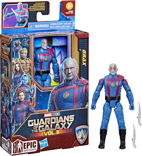 Marvel Studios’ Guardians of The Galaxy Vol. 3 Drax Action Figure, Epic Hero Series, Super Hero Toys for Kids Ages 4 and Up, Toys...