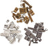 PH PandaHall 60pcs 4 Size Metal Zipper Head Sliders Retainer Insertion Pin (12 Sets), 12 Pairs Top Stop Plug, 12pcs Bottom Stopper for Coats Jacke...