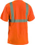 OccuNomix LUX-SSETP2B-OXL Classic Standard Short Sleeve Wicking Birdseye T-Shirt with Pocket, Class 2, 100% ANSI Wicking Polyester Birdseye, X-Lar...