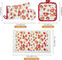 Oven Mitts and Potholders Dish Towles Set 100% Cotton for Perfect for Gifting, Baking, and Everyday Cooking Durable Heat Resistant for Kitchen and...