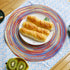 Round Placemat for Dining Table, Each Set of 4 Woven high Temperature Resistant Non-Slip Kitchen Counter Mats, Diameter 14 Inches BBQ, Christmas P...