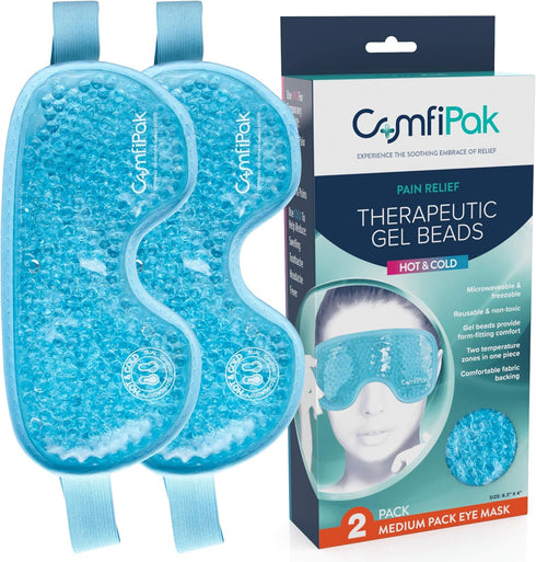 Wrist and Ankle Gel Pack – Reusable Heat and Ice Packs for Injuries and Pain Relief - Gel Bead Hot and Cold Compression Pad – Freezer and Microwav...