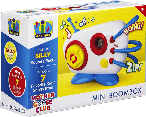 eKids Mother Goose Club Mini Boom Box Toy 7 Favorite Kids Songs Built in Silly Sound Effects & More Fun Easy to Use or Present...