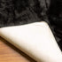 Super Soft Black Round Faux Fur Area Rugs, Fuzzy Fluffy Sheepskin Carpet, Shaggy Furry Floor Mat for Nursery Rugs Living Room Bedroom Bedside, 3 x...