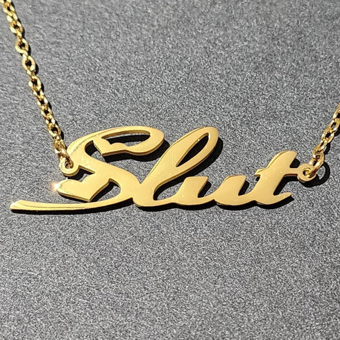 Slut Ankle Bracelet, Slut Anklet - Sliver Plated or Gold Plated Slut Anklet, Swinger Lifestyle Jewelry - Slut Anklet - Slut Ankle Bracelet...