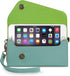 Clutch Wallet with Wristlet and Crossbody Strap for Smartphones or Phablets up to 5.7 Inch - Carrying Case - Frustration-Free Packaging - Teal and...