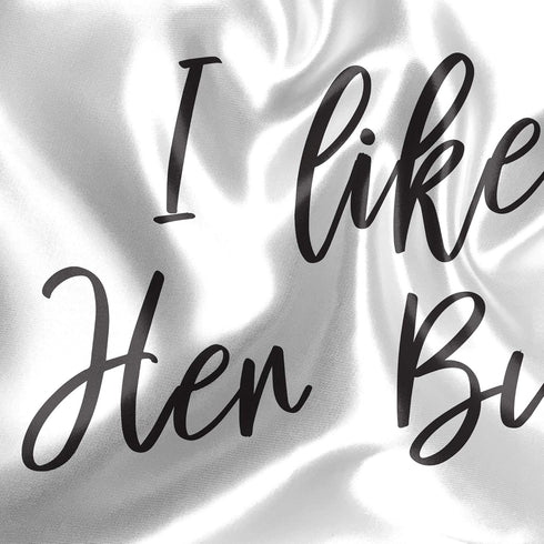 Signatives I Like her Butt I Like his Beard Pillow Cases - White Pillow Cover – Bedroom Decor - Set of 2 - Couples Pillowcases - Couples Gifts - P...