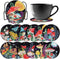 Singhoow 12 Pcs Mushroom Diamond Painting Coaster Kits with Holder DIY Mushroom Diamond Art Coaster Non Slip Diamond Coaster Kits for Adults Craft...