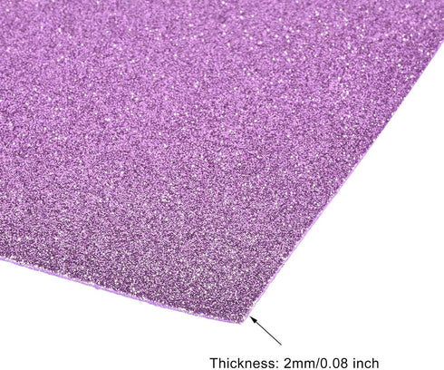 uxcell Dark Purple Shiny EVA Foam Sheets 11 x 8 Inch 2mm Thick for Crafts DIY Projects 6 Pcs...