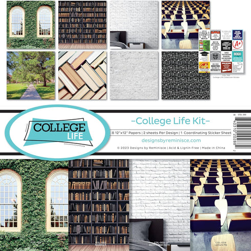 Reminisce College Life Scrapbook Collection Kit...