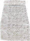 SARO LIFESTYLE Bottega Collection Foil Print Design Table Runner, 15" x 90", Silver...