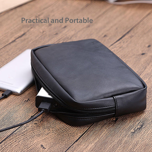 ProCase Accessories Bag Organizer Power Bank Case, Electronics Accessory Travel Gear Organize Case, Cable Management Hard Drive Bag -Black...