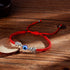 Evil Eye Lucky Pendant Bracelets Anklet Red Rope Cord Thread Braided Amulet Family Couple Friendship Adjustable Elephant Butterfly Sun Bracelets f...