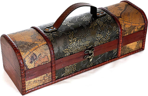 allgala Wooden Wine Bottle Box with Antique Finish...