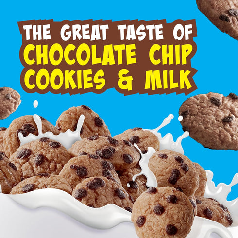 Cookie Crisp Breakfast Cereal, Chocolate Chip Cookie Taste, Made with Whole Grain, 10.6 oz...