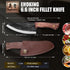 ENOKING Nakiri Knife, 6.6 Inch Meat Cleaver Vegetable Kitchen Knife Hand Forged Japanese Chef Knife High Carbon Steel Chopping Knife with Leather ...