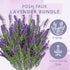 Butterfly Craze Lifelike Artificial Lavender Plants - Perfect for Crafting, Home Decor, and Weddings, Pair with Fake/Dried Flowers Like Purple Ros...
