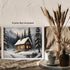 Posterizer 1 pcs-old farm house in snowy winter nature-in oil painting style-6-Landscape & Nature Art-Living Room Bedroom Decor- unframed wall art...
