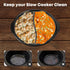 AMR 2in1 Slow Cooker Liners for 6-8 QT Crockpots, Silicone Crockpot Liner for Cooking 2 Dishes, Leak Proof & Dishwasher Safe...