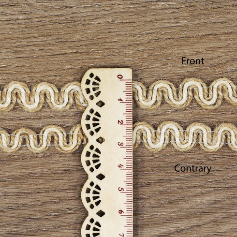 15Yards 13mm/0.51 inch Wide of Jute Ribbons, Ribbons Lace Craft Ribbon Net DIY Sewing Craft Gifts Wrapping Party Holiday and Rustic Wedding Decora...