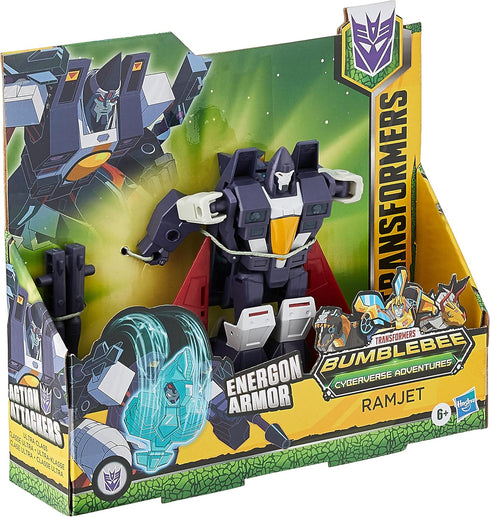 Transformers Bumblebee Cyberverse Adventures Dinobots Unite Ultra Class Ramjet Action Figure - Energon Armor, Ages 6 and Up, 6.75-inch...
