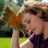 Wells Lamont Women's HydraHyde Water-Resistant Leather Palm Hybrid Work Gardening Gloves, Medium (Pack of 1) (3250M), Blue...