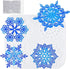 NiArt Epoxy Resin Silicone Plaster Snowflake Coaster Molds 4PCS 4.17" DIY Craft Mold with Edges, Casting Art Handcraft Home Restaurant Holiday Orn...