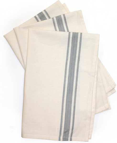 Aunt Martha's Gray Striped Dish Towels, 3 towels ($4.10 each)...