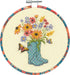 Dimensions 72-76320 Floral Boots Counted Cross Stitch Kit for Beginners, 6" D, 14 Ct. Ivory Aida, 5pcs...