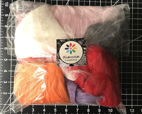 Bianna Creations | Faux Fur Fabric Ultra Soft Deluxe Plush Shaggy Squares | Craft, Sewing, Props, Costumes, Decoration (Multi Color, Scrap Bag)...