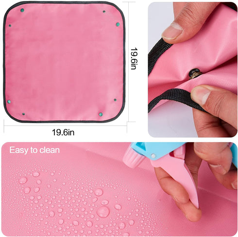 Succulent Tools,24 Pcs Mini Garden Tools Set,Transplanting Tools Miniature Succulent Hand Tools Set with Plant Potting Tarp Mat, Succulent Kit for...