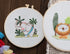 Ebherys Level 1 Embroidery Kits for beginners and adults, different animals pattern, 1set as a pack, inculde 1 hoop, instruction and enough thread...