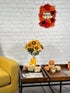 Admired By Nature Artificial Sunflower Bouquet Bush - 11 Stems Gold Sunflowers - for Weddings, Home Decor, Events, Parties, Funerals, Thanksgiving...