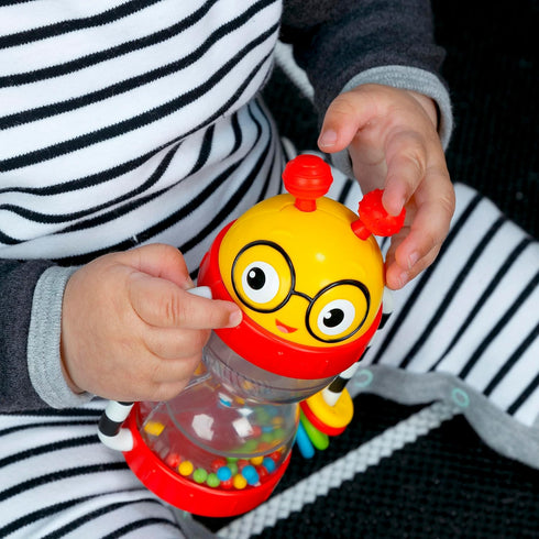 Baby Einstein Cal’s Sensory Shake-up Developmental Activity Rattle Toy, BPA Free, for Infants Ages 3 Months and up...