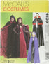 McCall's M4139 Misses'/Men's/Teen Boys' Lined & Unlined Cape Costumes Pattern OSZ (One Size)...