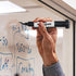 KleenSlate (12) Pack Large Black Dry Erase Markers with Eraser Cap, Round Point...