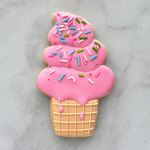 Soft Serve Ice Cream Cone Cookie Cutter, 4" Made in USA by Ann Clark...