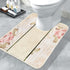 Popular Bath Contour Bath Rug, Madeline Collection, 23" x 10.5", Beige/Pink...
