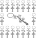PHAETON 20PCS Cross Key Chains Jesus Cross Book Holy Bible Pendants Keyrings Religious Door Car Key Holders Jesus Key Rings Religious Favors for C...