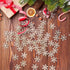 200 Pieces Acrylic Snowflake Ornaments Snowflake Table Scatters Christmas Xmas Tree Hanging Pendant Beads Decorations for DIY Crafts Winter Wonder...
