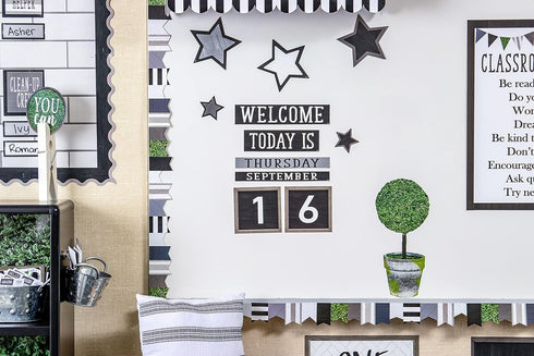 Teacher Created Resources Modern Farmhouse Perpetual Calendar Mini Bulletin Board...